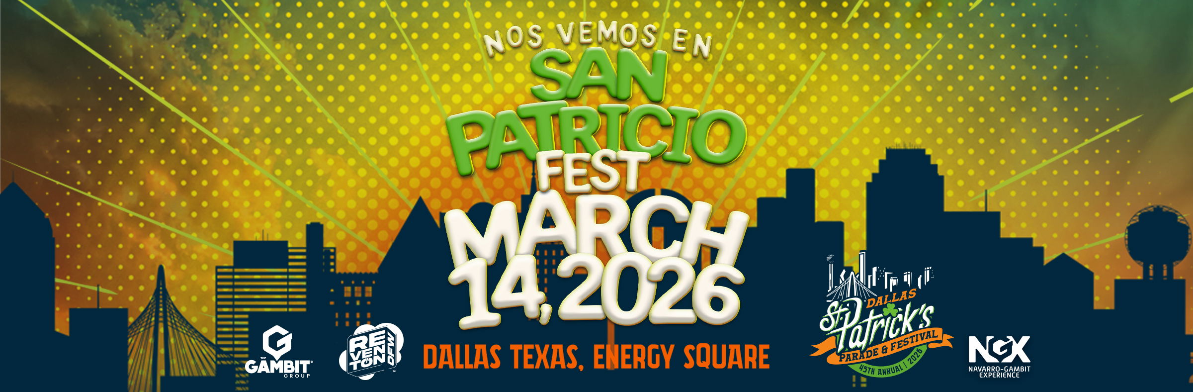 San Patricio Fest 2026 banner